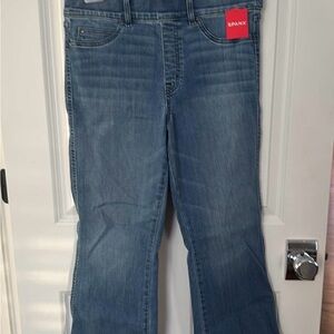 Spanx NWT Vintage Indigo Crop Kick Flare Jeans